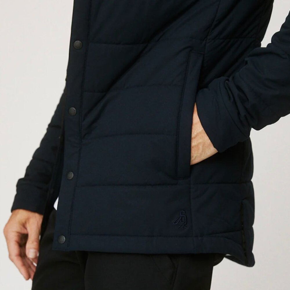 Walter Sky Men's navy Quilted Jacket l WS-J02 - Picture 3 of 9